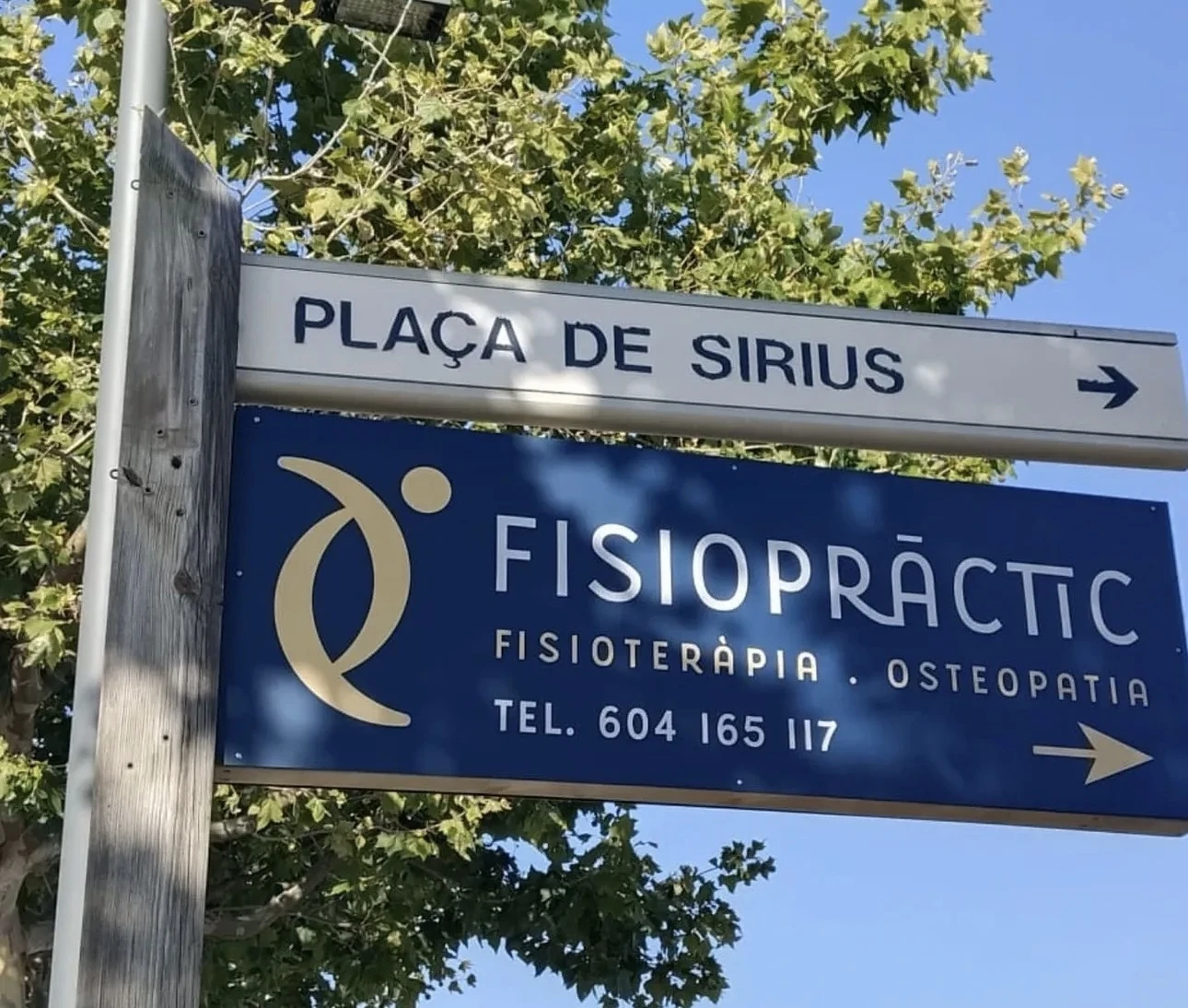 Rótulo Fisiopràctic Port Ginesta